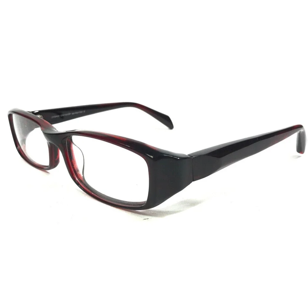 Iyoko-Inyake Eyeglasses Frames IY 251 Col.8 Red Rectangular Full Rim 53-16-140